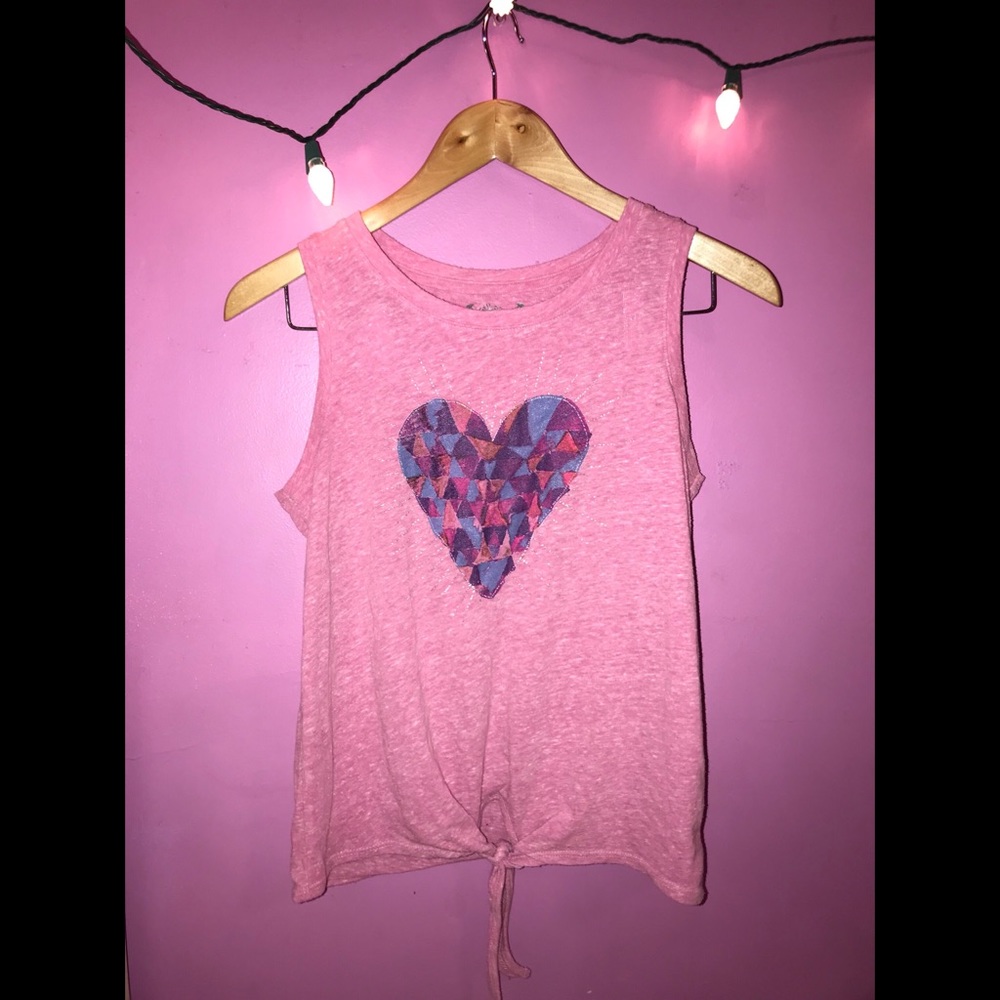 Mudd tank top with tie on bottom